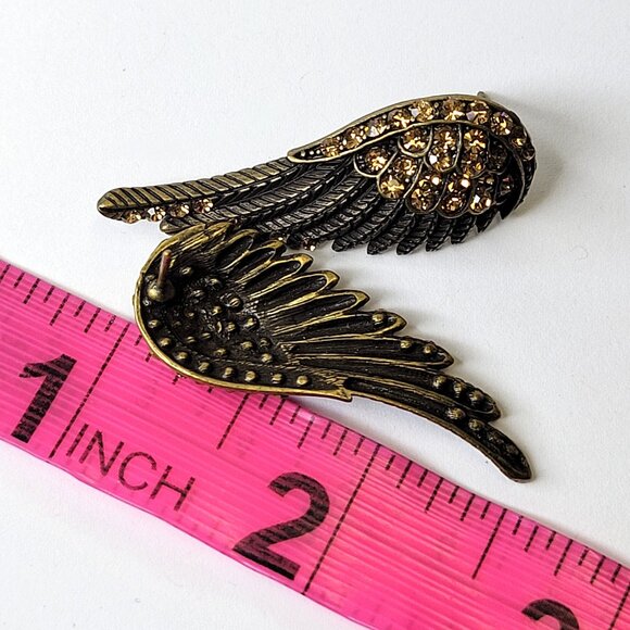 Crystal Wings Earrings - Picture 9 of 10